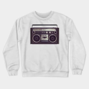 80s Retro Boombox Cassette Player Crewneck Sweatshirt